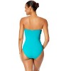 Women's Live In Color Twist Front Shirred One Piece Swimsuit - 2 of 4
