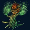 Men's Design By Humans Halloween Pumpkin Fun T-Shirt for Men Women By Dzuu T-Shirt - Navy - Large - 2 of 4