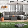 Whizmax 7-Piece Modular Patio Set - PE Rattan Sectional Sofa with Thick Cushions & Glass Coffee Table, Outdoor Furniture for Garden, Balcony, Porch - 3 of 4