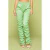 Slickblue Leather PU Ruched Pants in Kiwi, Women’s Stylish Fit, Bold Look, S-L, Perfect for Nights Out and Concerts - 2 of 4