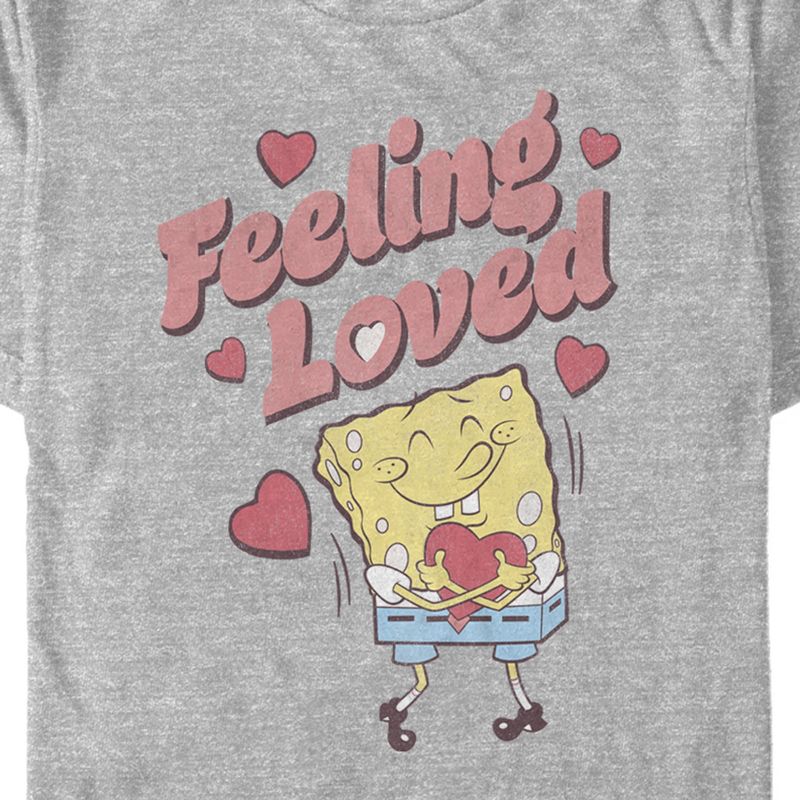 Men's SpongeBob SquarePants Valentine's Day Feeling Loved T-Shirt, 2 of 6