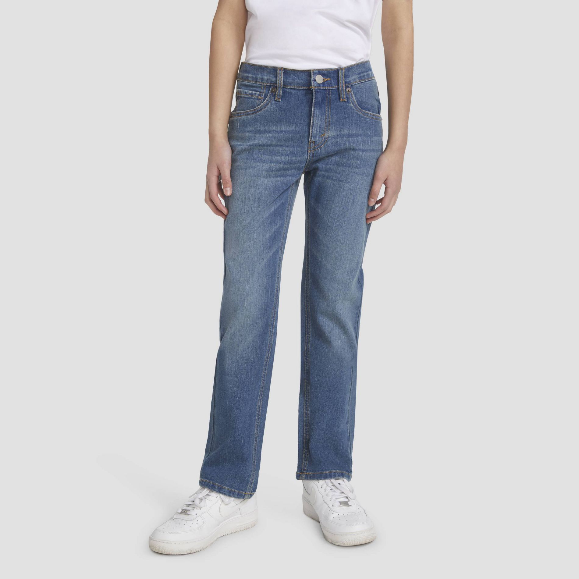Levi's® Boys' 511 Slim Fit Performance Jeans - Medium Wash 6: Midweight Stretch Knit, Skinny Leg, Mid Rise