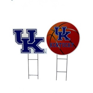 NCAA Kentucky Wildcats 2pk Logo and Helmet Garden Stake Set - 1 of 1