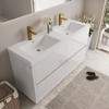 Whisen Freestanding Bathroom Vanity with Stone Resin Sink, U-Shaped Interior, 2 Soft-Close Drawers, Pre-Assembled Cabinet - 2 of 4