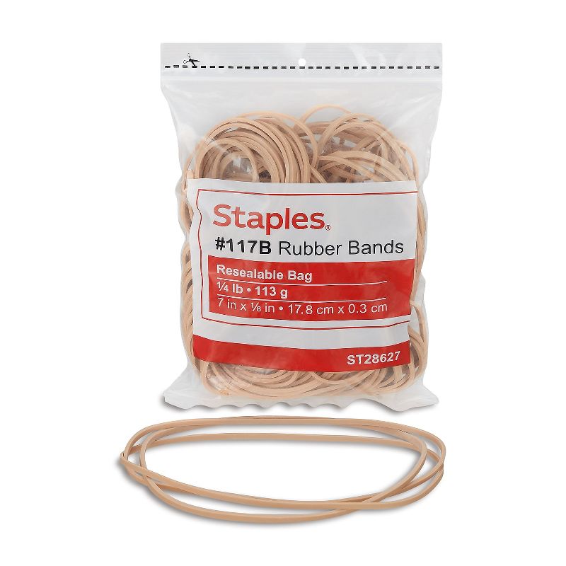Staples Rubber Bands Size #117B 808016, 1 of 4