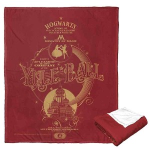 Warner Bros. Harry Potter Yule Ball Invitation Silk Touch Throw Blanket 50x60 Inches - 1 of 4