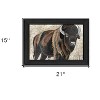 HomeRoots The Boss Bison Only Black Framed Print Wall Art - 3 of 4