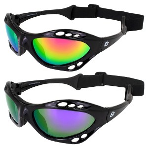 2 Pairs of Birdz Eyewear Seahawk Safety Goggles with Pink Mirror, Purple Lenses - 1 of 4