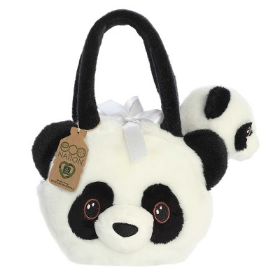 Aurora Small Baby Panda Eco Nation Eco-Friendly Stuffed Animal White 6"