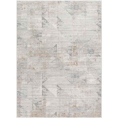 Mark & Day Tasheka 7'10"x10' Rectangle Woven Indoor Area Rugs Medium Gray: Geometric Modern Stain-Resistant Polypropylene