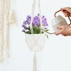 Unique Bargains Macrame Plant Hanger Woven Cotton Indoor Outdoor Decorative - 3 of 4