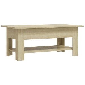 vidaXL Coffee Table White Engineered wood Storage Coffee Table - 1 of 4