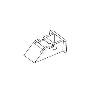 Brixwell 60-642 Balance Top Sash Guide White - 1 of 3