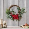 Nicbex Christmas Decorations Home Decor Christmas Wreaths for Front Door Leaves and Magnolia Christmas Wreath Artificial Pre-Decorated Holiday Accent - 3 of 4