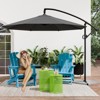 Maggift Large Patio Umbrella, Umbrella Outdoor Patio with Stand, Patio Table Umbrella, Market Umbrella for Pool Lawn Garden, Gray, 181.1"*106.2"*94.5" - 2 of 4