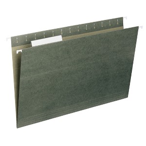Smead Hanging File Folder with Tab,  1/3- Cut Adjustable Tab, Legal Size, PAPER,  25 per Box (64135) - 1 of 4