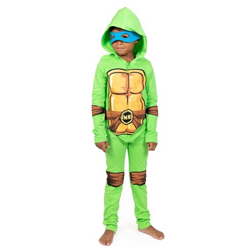 Teenage Mutant Ninja Turtles Baby Boys Hooded Costume Coverall Mask Set 12 18 Months Target