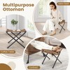 Tangkula Lazy Sofa Chair Accent Leisure Armchair w/ Folding Footrest & Storage Pocket - 3 of 4