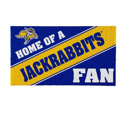 Evergreen Home of a Fan South Dakota State University 28" x 16" Woven PVC Indoor Outdoor Doormat