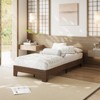 Bed Frame, Platform Wood Bed Frame with Wooden Slats and Metal Slat Support, 10.24-inch Underbed Space for Storage, Without Headboard - 2 of 4