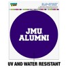 James Madison University Alumni Automotive Car Window Locker Circle Bumper Sticker - 2 of 4