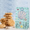 Unique Bargains Children's Paper Cartoon Ocean Seashell Gift Candy Bags 5.12"x3.15"x9.45" Cyan 12 Pcs - 2 of 4