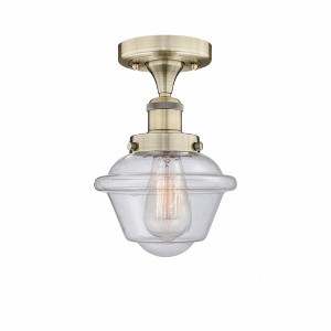 Oxford - 1 Light Semi-Flush Mount In Industrial Style-8.25 Inches Tall and 6.5 Inches Wide - 1 of 1