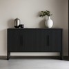 4 Door Sideboard, Large Storage Cabinet with Adjustable Shelves and Long Handles,Buffet Cabinet for Kitchen Dining Room Living Room - Leovsnove - 2 of 4