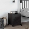 vidaXL Bedside Cabinet Cold-rolled Steel Compact Bedside Cabinet - 3 of 4