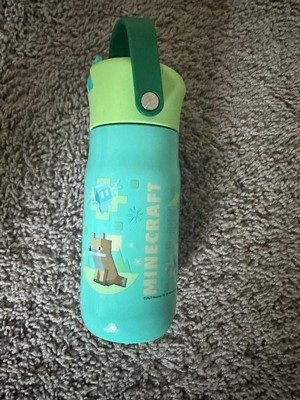 Zak Designs Minecraft 14 ounce Kids Stainless Steel Vacuum Insulated Water  Bottle, Creeper