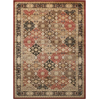 Nourison Delano Black/Blue Area Rug