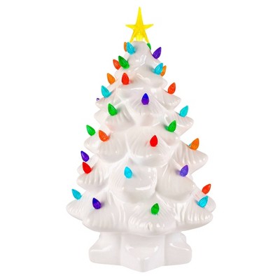 large white christmas tree