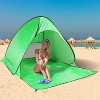Naysaye Camping Tents 2-3 Person Pop Up Beach Tent Net Window UV Protection Waterproof for Camping Outdoor Activities, Green - 2 of 4