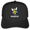 Official University of Rochester Primary Logo Foam Snapback Trucker Hat - for Men and Women Black One Size - 2 of 4