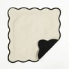 Lush Décor Coastal Chic Scalloped Edge Pillow Cover Dark Linen/Black - 4 of 4