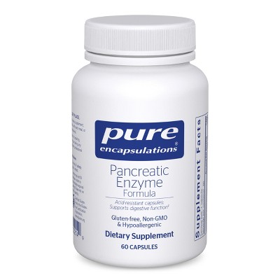 Pure Encapsulations Pancreatic Enzyme Formula - Strengthens Gut Health* - Targeted Delivery Capsules - Gluten Free & Non-GMO