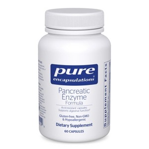 Pure Encapsulations Pancreatic Enzyme Formula - Strengthens Gut Health* - Targeted Delivery Capsules - Gluten Free & Non-GMO - 1 of 4