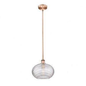 Ithaca - 1 Light Stem Hung Mini Pendant In Industrial Style-10.25 Inches Tall and 12 Inches Wide - 1 of 1
