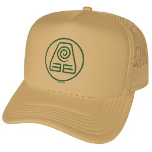 Avatar: The Last Airbender Earth Bending Symbol Foam Trucker Cap Sand - 1 of 4