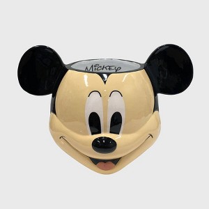 Disney Mickey Mouse & Friends Mickey Mouse Bust Ceramic Indoor Outdoor Planter Pot Black White & Red 5.25"x8.07"x5" - 1 of 4