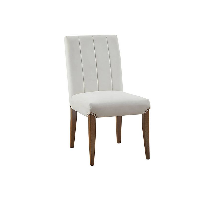 2pk Zuri Channel Tufting Dining Chairs Cream - Madison Park, 4 of 11