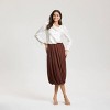 Women's Satin Cowl Neck Blouse - A New Day™ - 3 of 4