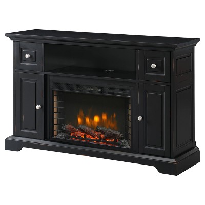 55" Sutherland Media Electric Fireplace Aged Black - Muskoka