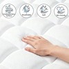 Queen Size 3 Inch Foam Mattress Topper with Cooling and Plush Cover - 3 of 4