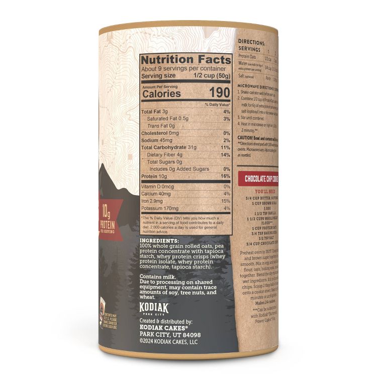 Kodiak Protein-Packed Oatmeal - 16oz, 3 of 8