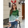 Women's Sweatshirt Snow Print Hoodie Pullover Casual Long Sleeve Tops - 2 of 4