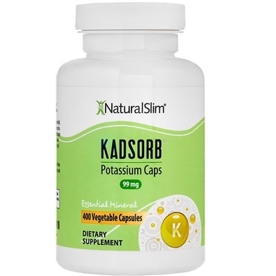 NaturalSlim Kadsorb Potassium Citrate Capsules, 400 Ct