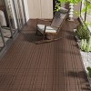 Syemin Carpet Tiles Patio Deck Tiles Floor Tile Easy and Quick Installation Court Tiles for Porch Poolside Balcony, Red+Brown, 25.2"*12.6"*18.1" - 2 of 4