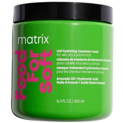 Matrix Food for Soft Rich Hydrating Treatment Mask for Very Dry & Porous Hair | Restores Softness and Shine | Intensive Repair (16.9 oz) Masque