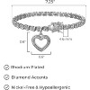 Silver Diamond Accent Tennis Bracelets Bracelets with Accent S-Link Chain - 2 of 4
